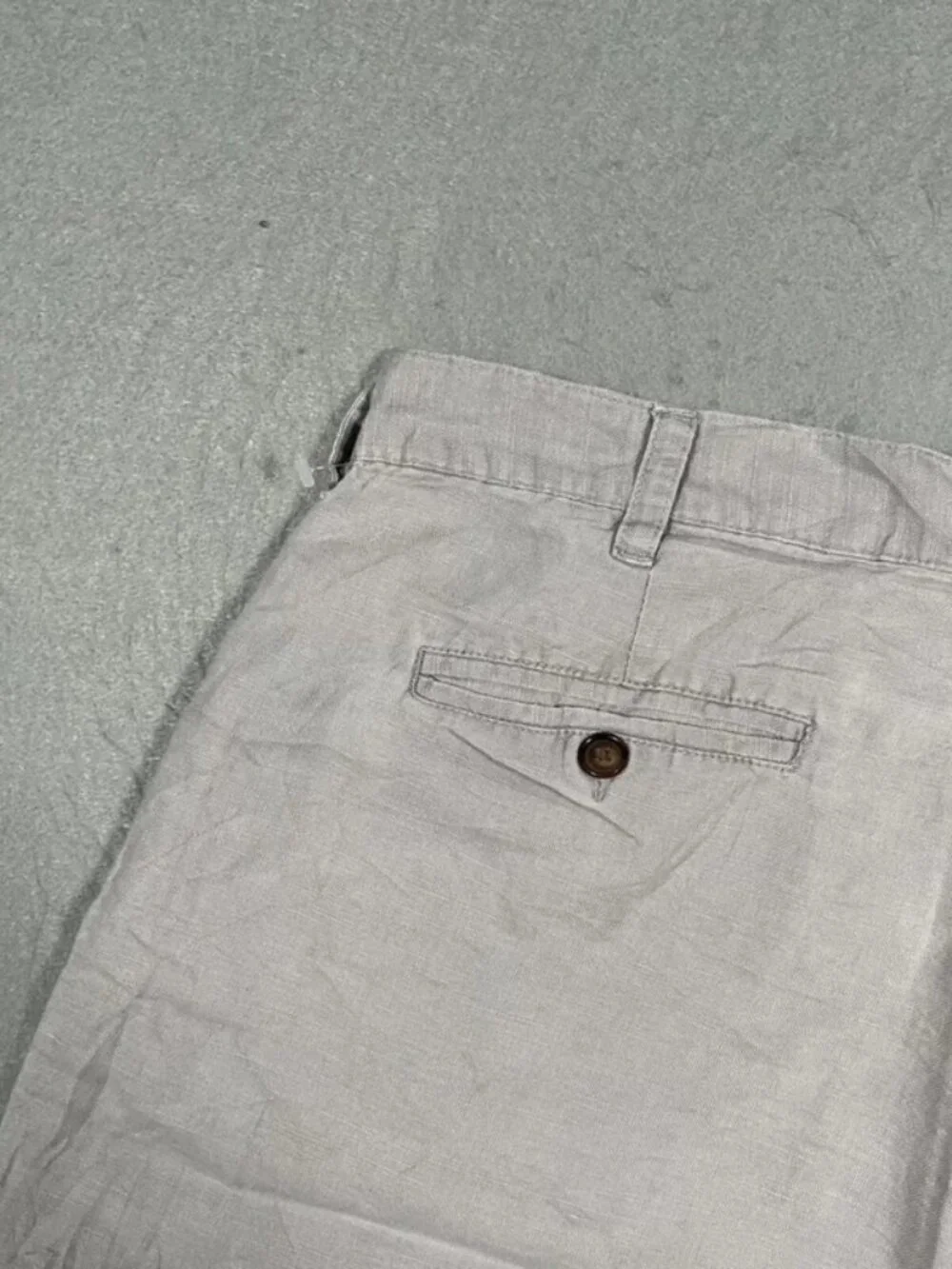 Chaps Ralph Lauren Grey Chino Shorts Cotton Casual W32 I8
